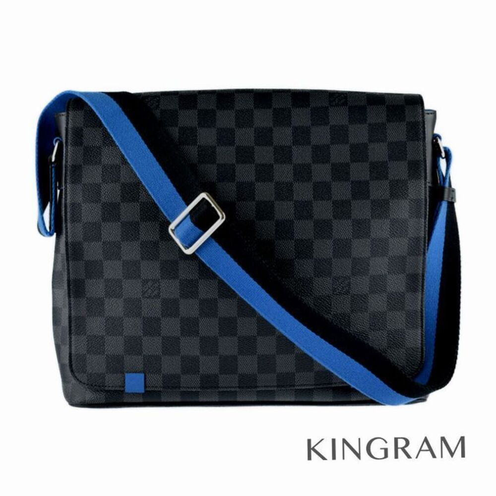 Louis Vuitton Damier Graphite Black District Messenger Bag